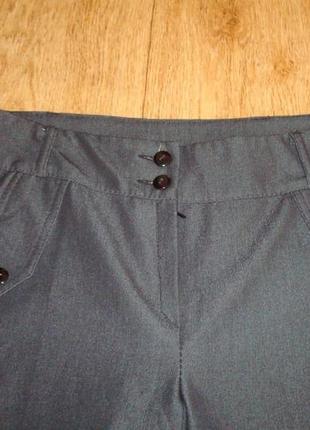 🌲🎉 красивые брюки женские прямые средняя посадка т. серые меланжосень/зима🌲🎉6 фото