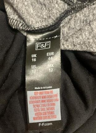 Велофутболка спортивна футболка f&amp;f розмір 16/xl-2xl колір чорний/сірий7 фото