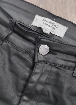 Кожаные брюки лосины леггинсы5 фото