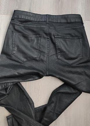 Кожаные брюки лосины леггинсы3 фото