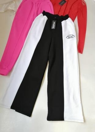 Круті стильні теплі спортивно-прогулянкові штани палаццо на флісі крутые стильные тёплые спортивно1 фото