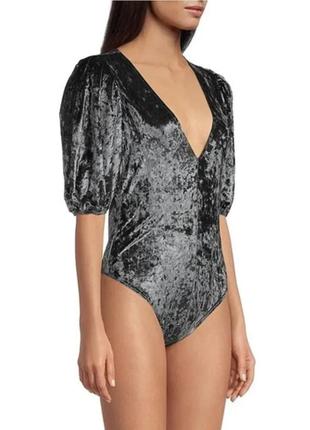 Боди женский бархатный, боди-блуза infinity