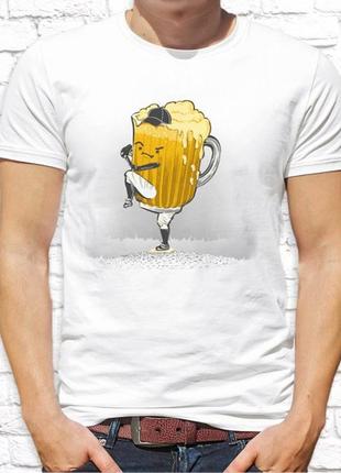 Чоловіча футболка push it з принтом "пиво"