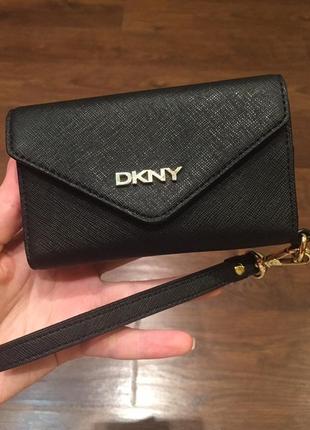 Оригинальный кошелек-чехол от dkny для iphone 5