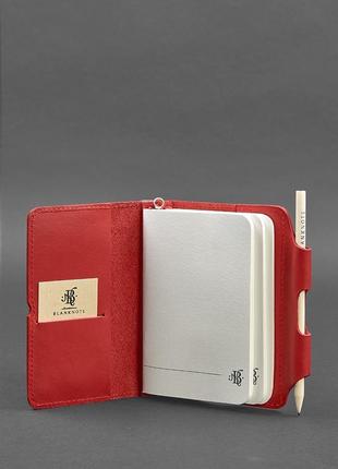 Женский кожаный блокнот (софт-бук) 3.0 красный - bn-sb-3-mi-red7 фото