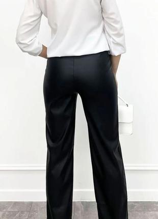 Стильные брюки брюки экокожа кожаные3 фото