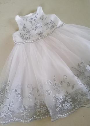 Платье принцессы, платье снежинка2 фото