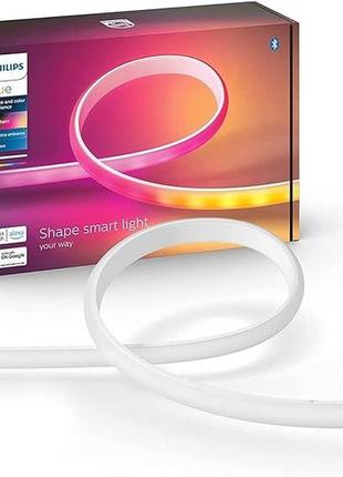 Б/у розумна світлодіодна стрічка 2 метри philips hue gradient lightstrip white and color, bluetooth, apple homekit