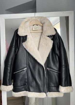 Дубленка pull & bear