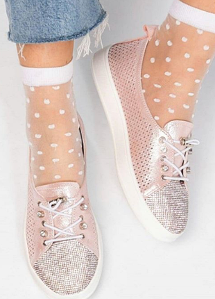 Стильные летние кедики  со стеклярусом