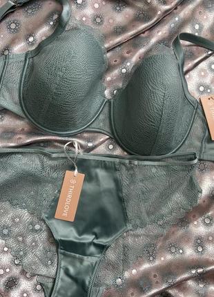 Кружевной комплект женского белья thirdlove luxe lace demi bra (usa)