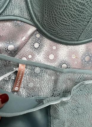 Кружевной комплект женского белья thirdlove luxe lace demi bra (usa)4 фото