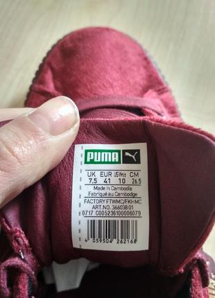 Кросівки puma basket platform velvet 36603801 оригінал5 фото