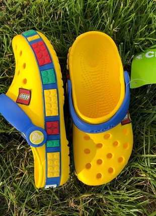 Крокс жовті crocs crocband lego yellow дитячі