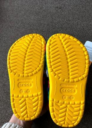 Крокс жёлтые crocs crocband lego yellow детские4 фото