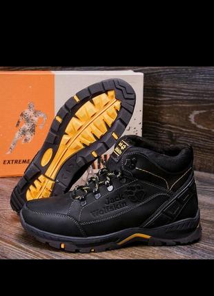 Чоловічі зимові шкіряні черевики jack wolfskin