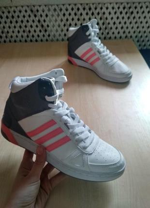 Кросівки adidas and neo small hoops team mid shoes aw4855 оригінал!
