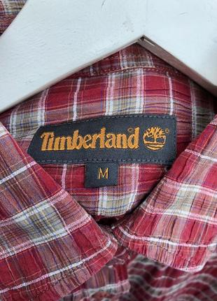 Красная рубашка в клеточку timberland5 фото