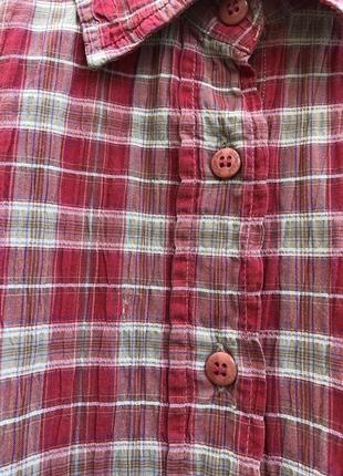 Красная рубашка в клеточку timberland8 фото