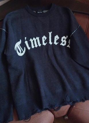 Светр timeless світшот лонгслів кофта рваний светр bershka y2k lolita oldmoney vintage stuff stussy carhartt sk8