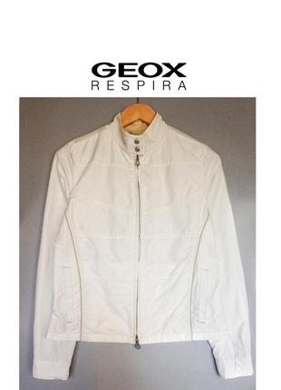 Geox respira белая женская куртка ветровка брендовая фирменная