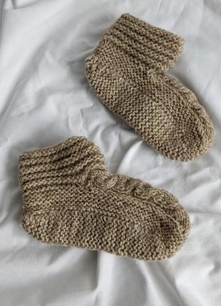 Домашні шкарпетки слідки тапочки капці в'язані 32 33 34 розмір підліткові дитячі