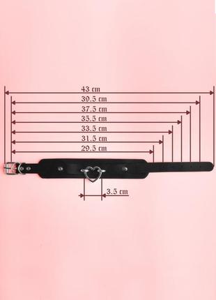 Знижка готичний неформальний чокер з сердечком чорний прикраса ошейник аниме косплей альт готика украшение на шею с сердцем скидка2 фото