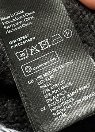 Теплый черный удлиненный свитер в полоску с микки маусом disney h&amp;m3 фото