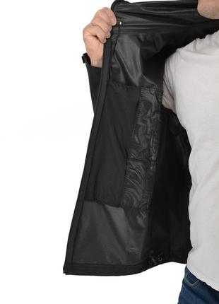 Легкая тактическая летняя куртка (ветровка, парка) с капюшоном warrior wear ja-23 black7 фото