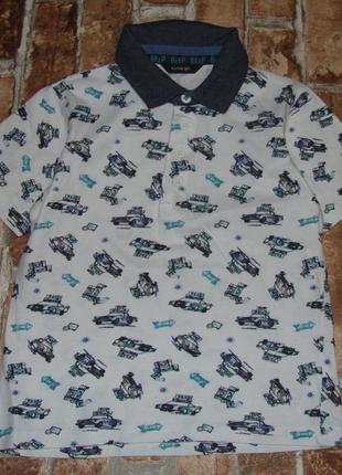Футболка котон поло мальчику 5 - 6 лет  george