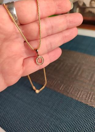 Буква о кулончик