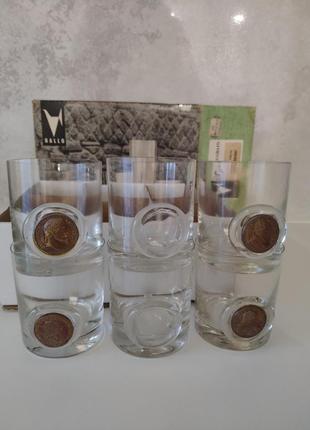 Стаканы винтажные, 1960гг., винтаж, германия, gallo, стаканы для виски