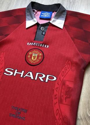 Детская винтажная футбольная джерси umbro manchester united3 фото