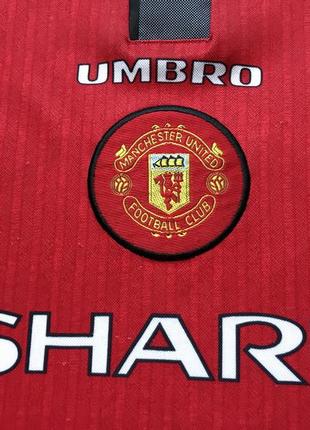 Детская винтажная футбольная джерси umbro manchester united5 фото