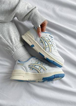 Кроссовки asics ex89 white blue8 фото