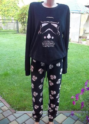 ( 14 - 16 лет ) флисовая пижама домашний теплый костюм на мальчика б / у
