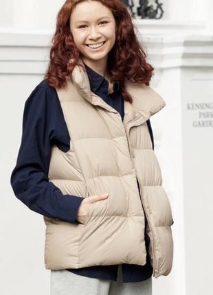 Жилетка пуховая uniqlo р. l,40/12