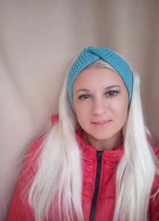 Повязка на голову 54-55-56р👍ручної роботи💕