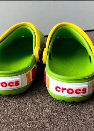 Crocs crocband kids lego green детские зеленые кроксы лего4 фото