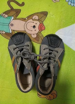 Кожаные замшевые ботинки кроссовки хайтопы на мальчика5 фото