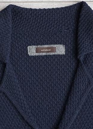 Кардиган\пиджак windsor. slim fit knitted wool blazer-cardigan3 фото