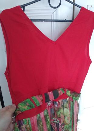 Платье-сарафан с шифоновой юбкой3 фото