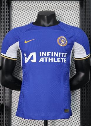 Футболка chelsea nike 23/24 синя домашня ігрова футбольна форма mudryk екіпіровка челсі мудрик найк