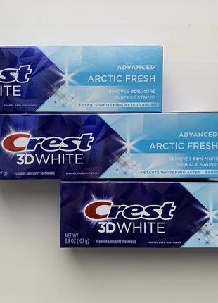 Зубна паста crest 3d white advanced arctic fresh 107 г1 фото