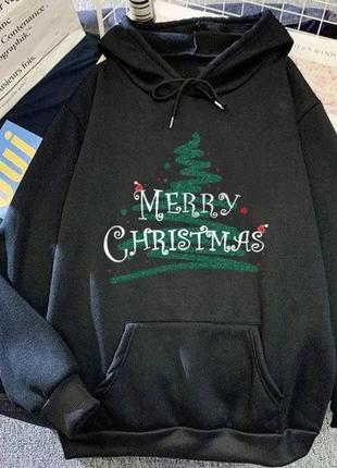Худи на флисе merry christmas