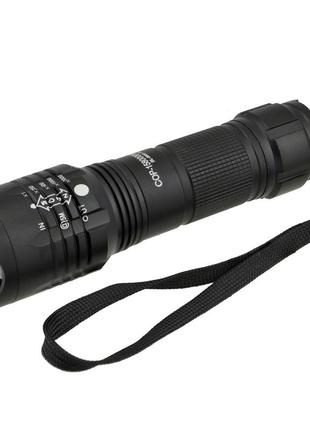 Ручний тактичний ліхтарик cop bl-8900-p50 black (6810)