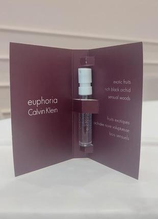 Пробник парфюмированной воды calvin klein euphoria