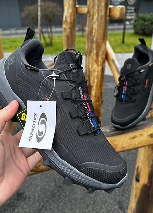 Чоловічі кросівки трекінгові salomon speedcross black gore-tex розмір трекинговые кроссовки