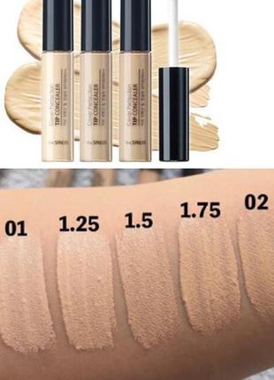 Рідкий консилер the saem cover perfection tip concealer spf28/pa++2 фото