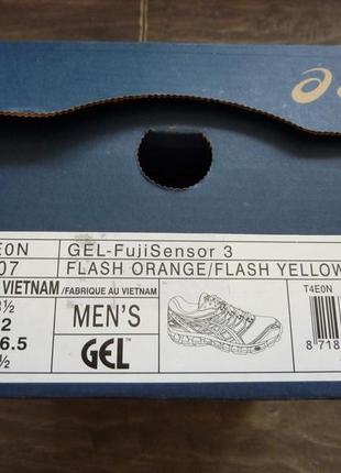 Кроссовки для бега asics fuji sensor 3 оригинал! размер 8.5 us, 42 eur, 26.5 cm6 фото
